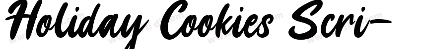 Holiday Cookies Scri字体转换
